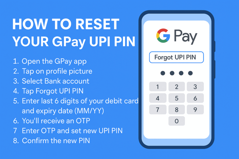 Pin Code Format Google Pay How to Reset Your Google Pay UPI PIN in 2025